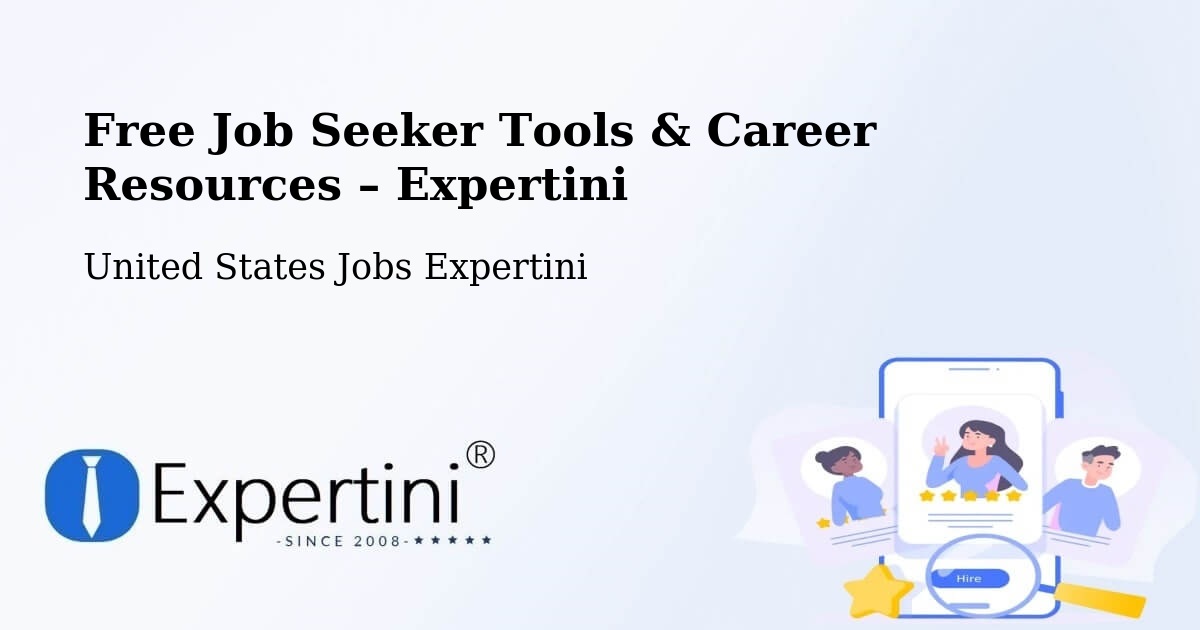 Free Job Seeker Tools & Career Resources – Hackettstown - Hackettstown, United States Jobs Expertini