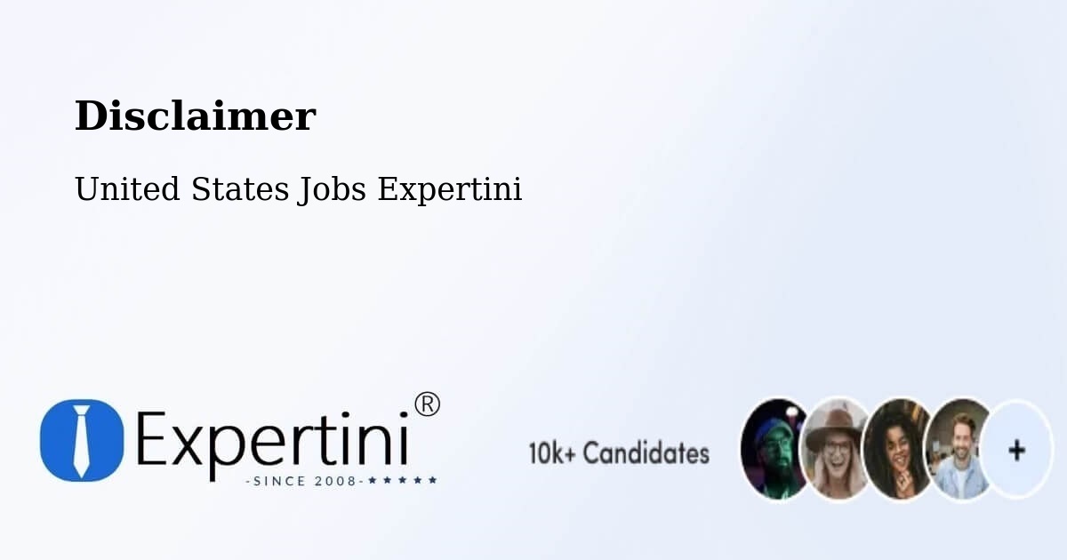 Disclaimer – Hackettstown - United States Jobs Expertini