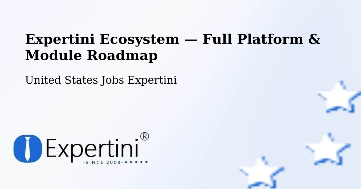 Expertini Ecosystem — Full Platform & Module Roadmap – Hackettstown