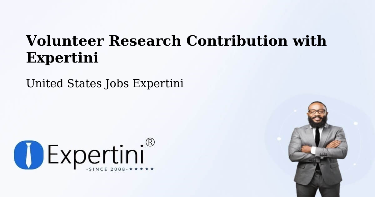 Volunteer Research Contribution Program – Hackettstown - United States Jobs Expertini